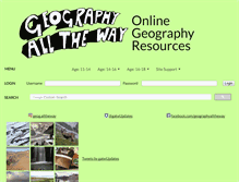 Tablet Screenshot of geographyalltheway.com